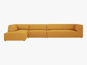 COLTAR MODULAR RUBY, STANGA, 5 LOCURI, 366 CM, DIVERSE CULORI SI MATERIALE, DESIGN DEOSEBIT - Img 13
