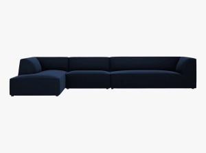 COLTAR MODULAR RUBY, STANGA, 5 LOCURI, 366 CM, DIVERSE CULORI SI MATERIALE, DESIGN DEOSEBIT - Img 23