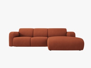 COLTAR MOLINO, DREAPTA, 4 LOCURI, 250 CM, DIVERSE CULORI SI MATERIALE, DESIGN DEOSEBIT - Img 4