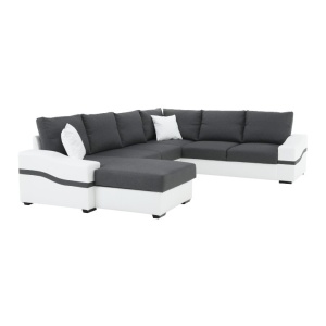 COLTAR OREGON COLT MARE, TIP U, MODEL STANGA, ALB/GRI, DIN PIELE ECOLOGICA SI TEXTIL, STIL MODERN, TK - Img 2