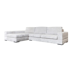COLTAR PASHA CU 3 LOCURI + SEZLONG PE STANGA, PEARL ISLAND 106, S5210LCHL+3AR.E362, CONFECTIONAT DIN LEMN DE PIN, METAL, SPUMA SI 100% POLIESTER, RICHMOND INTERIOR