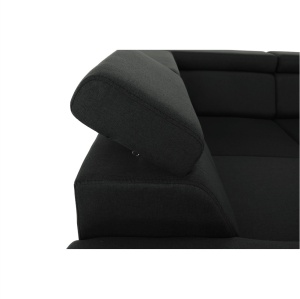 COLTAR SEGORIA ROH U, MODEL DREAPTA, GRI INCHIS, DIN TEXTIL MALMO, EXTENSIBIL, SPATIU DEPOZITARE, STIL MODERN, TK - Img 7