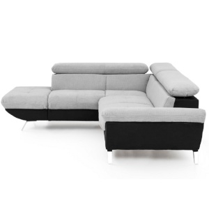 COLTAR VENICE, MODEL STANGA, NEGRU/GRI, DIN TESATURA SI LEMN, EXTENSIBIL, TETIERE REGLABILE, STIL MODERN, TK - Img 2