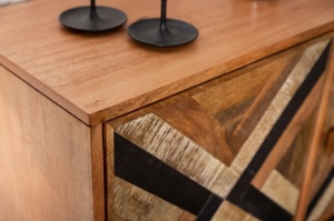 COMODA 160CM, LONG ISLAND, FURNIR DIN LEMN DE MANGO SI MDF, DESIGN RETRO, ARTIM GROUP SELECTION - Img 6
