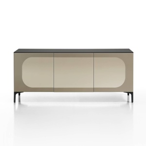 COMODA/BUFET 165CM, KIM BRONZE, COD 4968, STIL MODERN, REALIZATA DIN METAL SI PANOURI ECO - Img 3