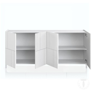 COMODA/BUFET 174CM, EDDY RANDOM, COD 5076, STIL MODERN, REALIZATA PANOURI LAMINATE, USI SEMIGRAFIATE - Img 3