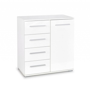 COMODA LIMA KM-2, ALBA, DIN PAL MELAMINAT, STIL MODERN - Img 1