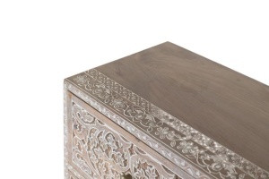 COMODA LIVING 90CM, COD 2183, DIN LEMN DE MANGO, CULOARE NATUR, ARTIM GROUP SELECTION - Img 6
