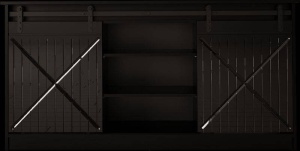 COMODA LIVING, CAMA-GRANERO-KOM-CZ/CZ 160CM, DIN PLACI LAMINATE SI MDF, DESIGN INDUSTRIAL - Img 2