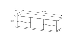 COMODA LIVING RTV CU LED INLINE 135 - DESIGN MODERN - Img 2