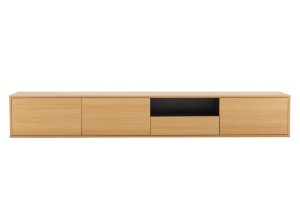 COMODA SUSPENDATA LOFT 200CM, REALIZATA DIN MDF SI FURNIR STEJAR, CULOARE NATUR, ARTIM GROUP SELECTION