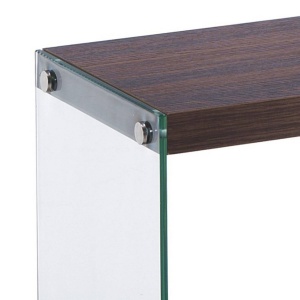 COMODA TV 120CM, NANCY, COD 3389, STIL MODERN, REALIZATA DIN STICLA SI MDF - Img 2