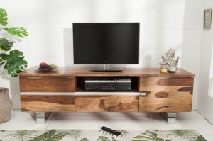 COMODA TV 160CM, MAMMUT, COD 38914, DIN LEMN MASIV DE TRANDAFIR, DESIGN VINTAGE - Img 2