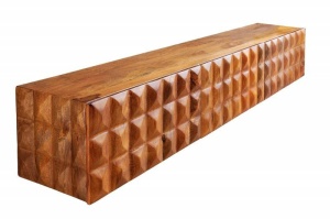 COMODA TV 160CM, VULCANO, DIN LEMN MASIV DE MANGO, ASPECT 3D, ARTIM GROUP SELECTION - Img 6