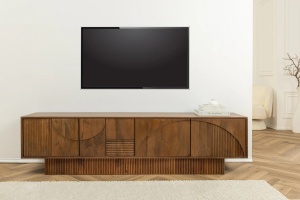 COMODA TV 200CM, ART DECO, 3D, DIN LEMN MASIV DE MANGO, ARTIM GROUP SELECTION