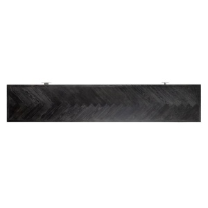 COMODA TV BLACKBONE, 200 CM, NEGRU/CROM, DIN FURNIR DE STEJAR SI METAL, RICHMOND INTERIORS - Img 5