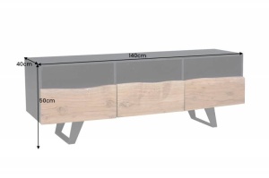 COMODA TV, OPERA 140CM, MDF/METAL, DESIGN INDUSTRIAL, ARTIM GROUP SELECTION - Img 7