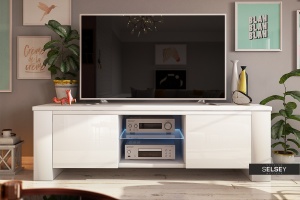 COMODA TV/ SERVANTA JACKSON DE CULOARE ALBA 130CM DESIGN MODERN