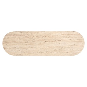 CONSOLA HAMPTON MARO INCHIS, 7910, CONFECTIONATA DIN MDF, METAL SI TRAVERTIN, STIL MODERN - Img 3
