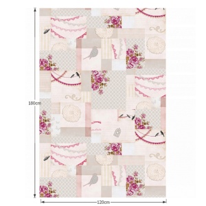 Covor 120x180 cm, model romantic, multicolor, ADELINE, 0000203346