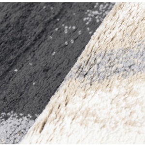 Covor 133x190 cm, alb/maro/negru, TOCAR, 0000206743 - Img 4