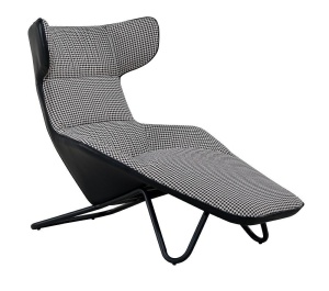DIVAN CONFECTIONAT DIN PIELE ECOLOGICA SI METAL, VITA, STIL MODERN