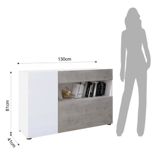 DULAP 2 USI 130CM, JOHNNY, COD 3787, STIL MODERN, REALIZATA DIN PANOURI ECO DIN LEMN - Img 8