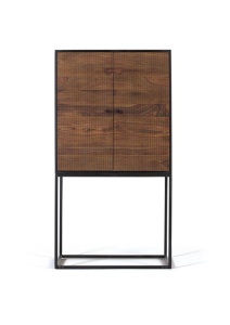 DULAP/BUFET LIVING 150CM, MARO/NEGRU, DIN LEMN DE MANGO SI METAL, GINER Y COLOMER - Img 2