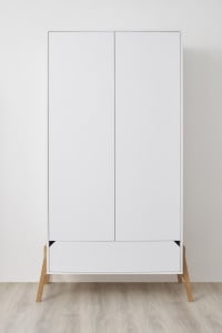 DULAP CU 2 USI PENTRU CAMERA BEBELUSI LOTTA ALB DESIGN SCANDINAV BA