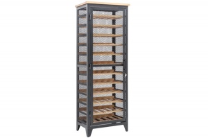 DULAP DE VINURI, BODEGA 184CM, COD 40459, LEMN MASIV DE PIN - Img 6
