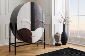 DULAP LIVING DIN LEMN, 120CM, DIN LEMN SI METAL, REALIZAT MANUAL, ARTIM GROUP SELECTION