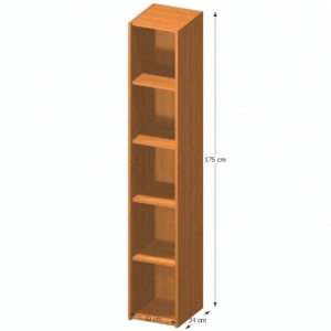 ETAJERA TEMPO ASISTENT NEW 009, CU RAFTURI, CIRES, DIN PAL MELAMINAT, STIL MODERN, TK - Img 2