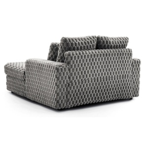 FOTOLIU CONFORTABIL, ARTIM MEBLE, REALIZAT DIN MATERIAL TEXTIL PLUS GRI SI LEMN, STIL MODERN - Img 6