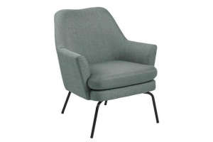 FOTOLIU CONFORTABIL CHISA, OLIV/NEGRU, DIN CATIFEA SI METAL, STIL MODERN B2