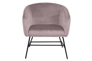 FOTOLIU CONFORTABIL, RAMSEY ROZ BRUN/NEGRU, CU TAPITERIE DIN CATIFEA, STIL MODERN B2 - Img 2