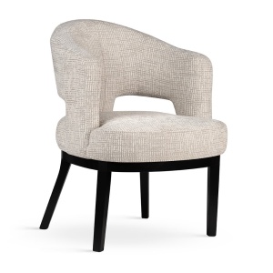 FOTOLIU CONFORTABIL UTRECHT, BEJ/NEGRU TAPITERIE DIN TEXTIL SI PICIOARE DIN LEMN, STIL MODERN
