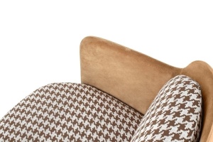 FOTOLIU CONFORTABIL VENICE, ALB/MARO/AURIU, DIN TEXTIL SI PIELE ECOLOGICA, STIL MODERN - Img 5