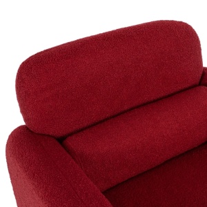 FOTOLIU DEOSEBIT, ARTIM MEBLE, REALIZAT DIN MATERIAL BOUCLE BURGUND SI METAL, STIL MODERN - Img 6