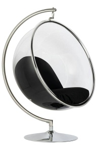 FOTOLIU EXCLUSIVIST BUBBLE STAND, NEGRU/TRANSPARENT/CROM, DIN ACRIL SI CASMIR, STIL MODERN