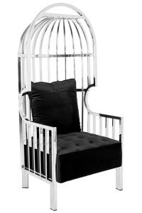 FOTOLIU EXCLUSIVIST LORD I, NEGRU/CROM, TAPITERIE DIN CATIFEA, STIL MODERN B2 - Img 2