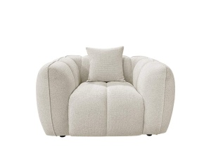 FOTOLIU JEZEBEL FANCY, 214176, CREM, CONFECTIONAT DIN PAL, SPUMA, LEMN DE PIN SI 100% POLIESTER, STIL MODERN