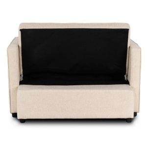 FOTOLIU RABATABIL, ARTIM MEBLE, CU SPATIU DE SOMN, REALIZAT DIN TEXTIL CREM, STIL MODERN - Img 6