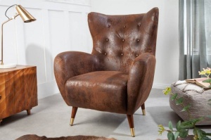 FOTOLIU STIL CHESTERFIELD, DON MARO ANTICHIZAT, MICROFRIBRA, COD 40982 - Img 1