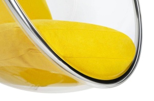FOTOLIU SUSPENDAT BUBBLE, GALBEN/TRANSPARENT/CROM, DIN ACRIL SI CASMIR, STIL MODERN - Img 2