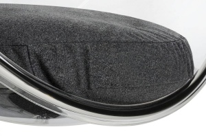 FOTOLIU SUSPENDAT BUBBLE, GRI INCHIS/TRANSPARENT/CROM, DIN ACRIL SI CASMIR, STIL MODERN - Img 2