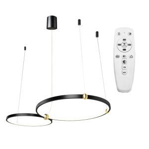 Lampă cu inel negru + telecomandă APP763-30-50