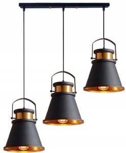 Lampa DE TAVAN ASTI AAA negru / Auriu