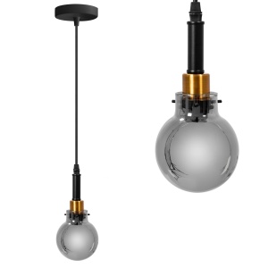 Lampă suspendată APP1124-1CP Black Gold