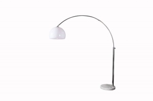 LAMPADAR BIG BOW ALB/ARGINTIU 175/205 CM COD 19694 DESIGN MODERN - Img 6