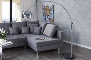 LAMPADAR BIG BOW CROM 170/205 CM 21067 DESIGN MODERN
